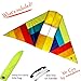 emma kites Mr. Coq Conyne Delta Kite 60-inch - RTF kit with Kite String - for Kids and Adults