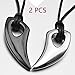 2 PCS Mens Stainless Steel Wolf Tooth Necklace Pendant with Free Cable Chain