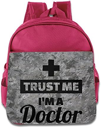 Trust Me I'm A Doctor Children Kids Small Toddler Backpack For Boy Girl Pink