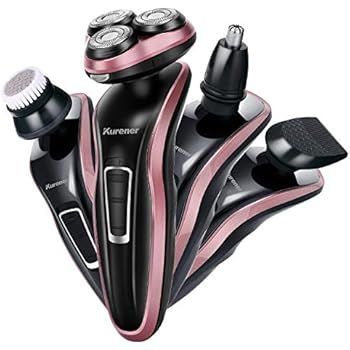 Electric Razor for Men Kurener Shaver Waterproof Razors Electric shavers for Men with Beard Trimmer Nose Trimmer Face Cleaning Brush ...