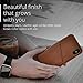 Mujjo Full Leather Wallet Case for Apple iPhone 11 Pro Max | 2-3 Card Holder Pocket | Premium Soft Supple Leather, Unique Natural Aging Effect (Tan)