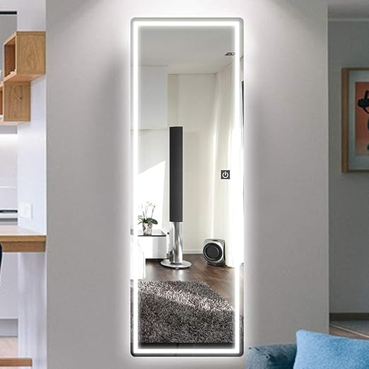 led light floor mirror