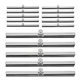 MonkeyJack 15x 19cm Metal Purse Frame Wallet Clasp Bag Making Supplies with Screws - silver