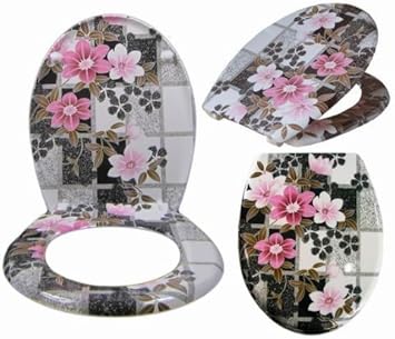 Wc Bril Toiletbril Wc Deksel Met Abenkautomatiek Roze Flower Amazon Nl