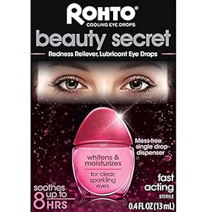 Rohto Beauty Secret Fast Acting Cooling Eye Drops - 0.4 fl oz Bottle