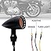 Senkauto Motorcycle Bullet LED turn Signal Light Blinker (Yellow Light, Black)