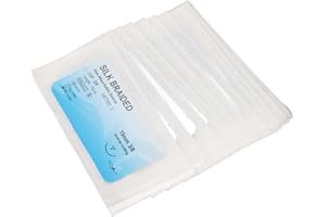 BRRNOO 12pcs Silk Suture Thread Best Suture Practice Thread for Students Doctors Dentists and Vets Silk Suture Thread 2/0 3/0 4/0 (3/0)