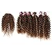 Style Icon Synthetic Kinky Curly Blonde Hair 16-20 inch 7Pieces/lot High Temperature Fiber Afro Kinky Curly Hair 6 Pieces With Closure Lace For Black Women (16