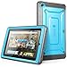 Fire 7 Case, SUPCASE [Heavy Duty] Case for 2015 Release Amazon Fire 7 Tablet [Unicorn Beetle PRO Series] Rugged Hybrid Protective Cover w Builtin Screen Protector Bumper (Blue/Black)