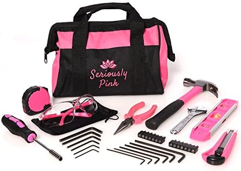 Seriously Pink 34 PC Household hand tool kit