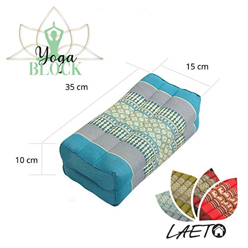 Laeto-Zen-Sanctuary-Thai-Yoga-Meditation-or-Pilates-Kapok-Filled-Support-Pillow-Block-Cushion-in-Traditional-Thailand-Fabric-35x15x10cm