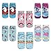 Zmart Funny Unicorn Gifts for Women & Teen Girls - Rainbow Ankle Socks & Pride Socks