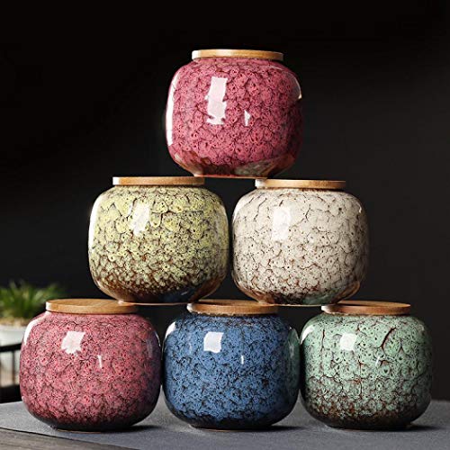 Food Ceramic Storage Jars, Vintage Chinese Style Storage Jars with