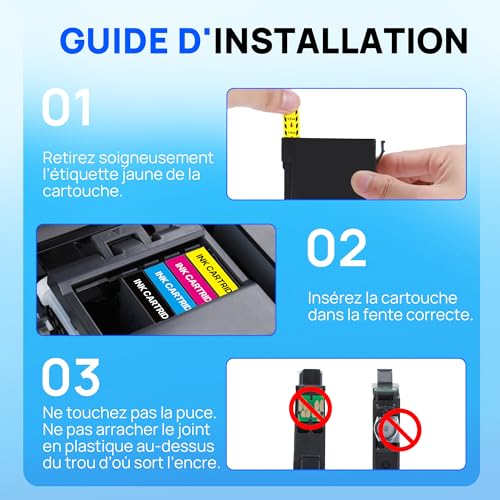 AIRLYSIS Ink Cartridge Compatible with 603XL for Epson Expression Home XP 2100 XP 2105 XP 2150 XP 4105 XP 4150 XP 3100 XP 2155 XP 4155 XP 3150 XP 3105 Workforce WF 2810 WF 2830 Pack of 5