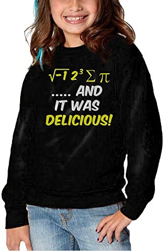 I Ate Some Pie And It Was Delicious Little Boys Black Long Sleeve Hoodie Pullover 5-6 Toddler