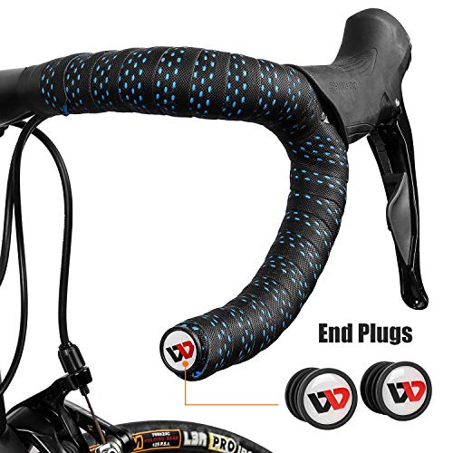 WESTGIRL Road Bike Handlebar Tape, EVA Non-Slip Soft Bicycle Bar Tape with End Plugs, Durable & Shock-Absorbing Cycling Handle Warps - 2 Rolls - Thumbnail 6