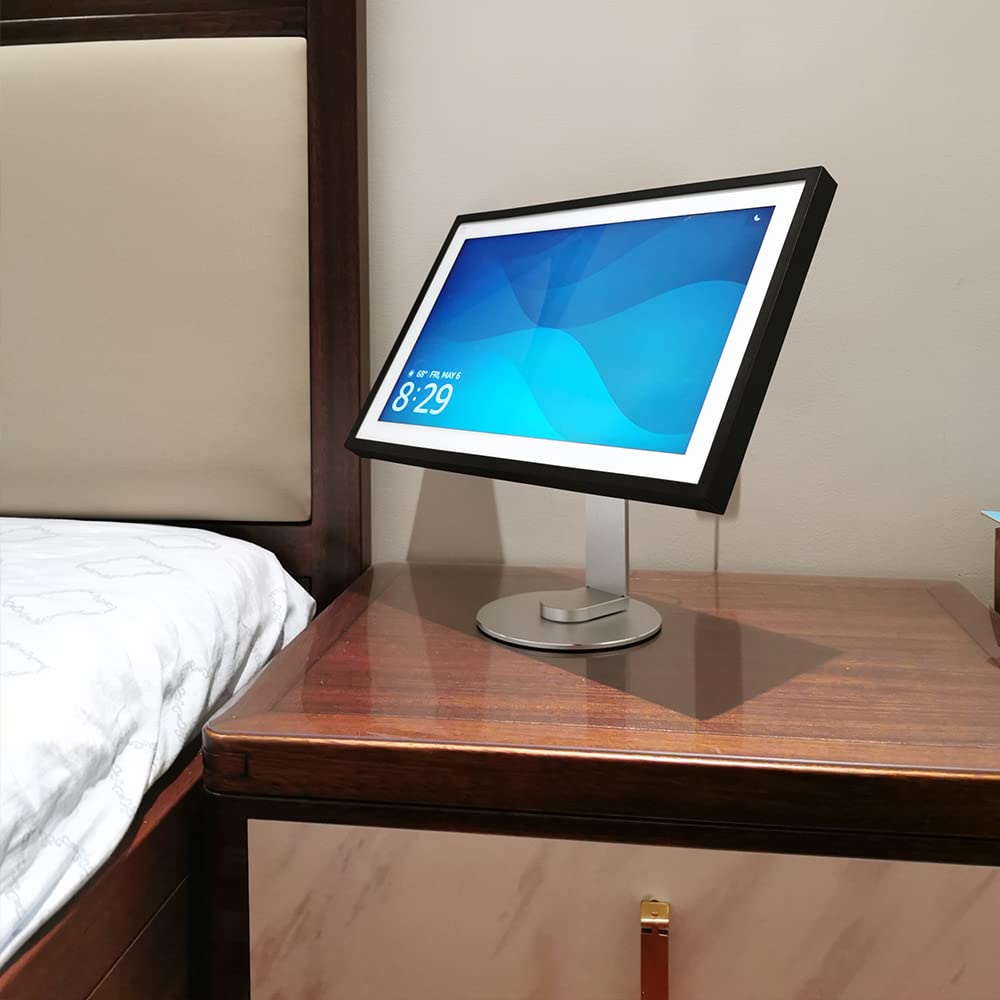 ATOPHK EchoShow 15 Stand Swivel and tilt, Only Made for Echo Show 15 Three Rotating shafts The Base is Made of Aluminum Which Makes The Product More Beautiful and Longer Service Life Silver 025-02 UK