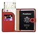 ZOPPEN Passport Holder Women, Passport Cover Travel Wallet Rfid Blocking Passport Wallet Cover Case Travel Essentials Document Organizer, Scarlet Red
