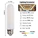 Leools T10 Led Bulb, 8W Dimmable Led Tubular Bulbs, 75 Watt Incandescent Bulb Equivalent, 2700K Soft Warm White, Frosted Glass, E26 Medium Base Lamp Bulb, for Cabinet Display Cabinet etc,3 Pack.