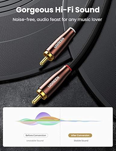 UGREEN MFi Certified Lightning to RCA Cable Bundle with to