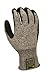 G & F 22600L Cutshield Cut Resistant Level 5 Work Gloves, Rubber Coated, Grey, Large