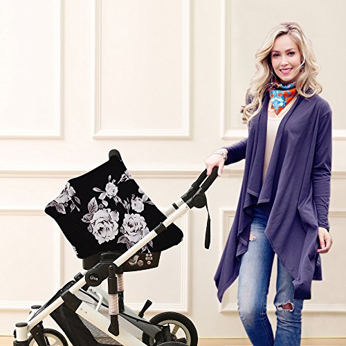 Nursing Breastfeeding Cover Scarf-Organic Cotton Baby Car Seat Canopy, Shopping Cart, Stroller, Car seat Covers by Metplus - Thumbnail 7