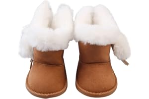 Sunportzida Doll Boots 18 Inch Doll Shoes 1 pairs Snow Boots Doll Decoration Accessories Fits 18'' American Dolls (Brown)