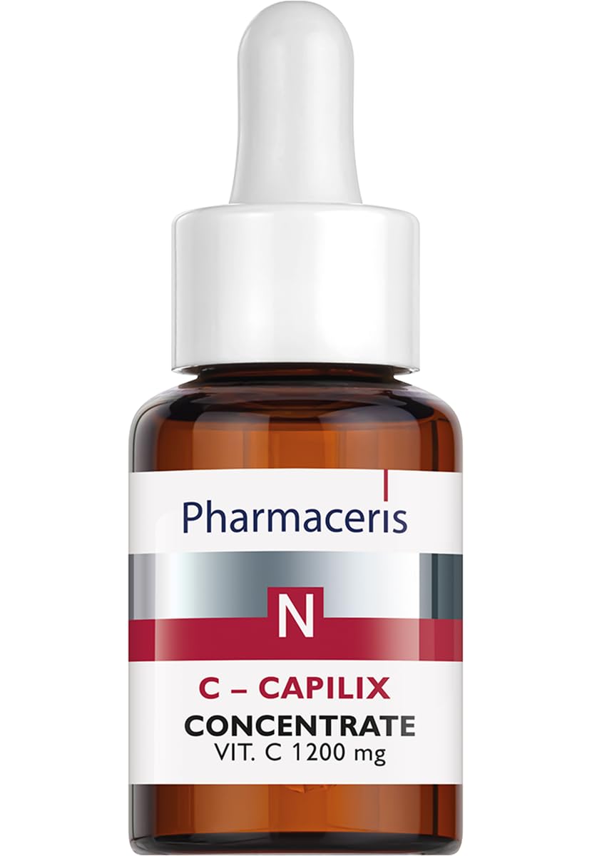 Pharmaceris N C-Capilix, Serum for Vascular Skin, Concentrate with Vitamin C 1200 mg, Prevents Skin Pigmentation, Vitamin E, Anti Aging - 30 ml