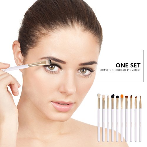 image for Docolor 10 Pcs Makeup Brush Set Professional Eye Makeup Brushes For Ey