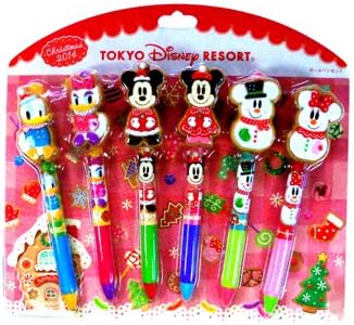 Amazon ディズニーリゾート ２０１４クリスマス お菓子なクリスマス アイシングクッキーミッキーのボールペンセット ６本いり お絵かき おもちゃ