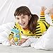 Skip Hop Toddler Sippy Cup with Straw, Zoo Stainless Steel Straw Bottle, Bee
