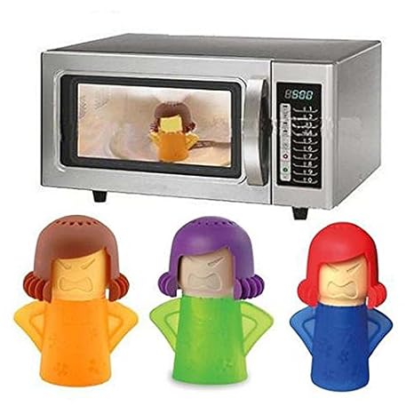 Generic azul: microondas limpieza Angry mamá horno vapor limpiador ...