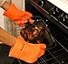 Cooking Gloves Heat Resistant UltraGrip Pair of 100 % Silicone Oven Mitts Heat Resistant Gloves, BBQ Gloves, Baking, Smoking, Cooking mitts Potholders. Up to 425°F - BPA Free, Non-Stick & Waterproof