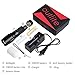 Tactical Flashlight Torch, Outlite High-Powered LED Flash Light, Rechargeable Tac Light, Water Resistant Handheld Flashlight, Zoomable and 5 Modes (Rechargeable 18650 Battery and Charger Included)