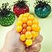 Mintbon Anti-Stress Mesh Squishy Ball Squeeze Grape Ball Relieve Pressure Ball, Colors May Vary, 2PCS