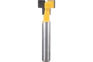 KATUR T-Slot and T-Track Cutter Router Bit, Keyhole Bit Woodworking Milling Cutter Router Bit with 1/4-Inch Shank, 1/2-Inch C