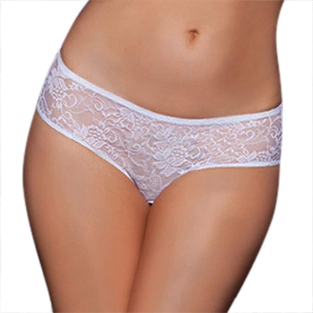 SFY Women Lace Lingerie Bowknot Knickers Panties G-String Transparent Underwear