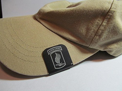 173rd Airborne Patch Laser Etched Hat Clip Black