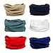 AMYAMY 16 in 1 Wide 6pcs Assorted Seamless Headbands for Men/Women Athletic Moisture Wicking Headwear for Sports Cycling Arm band Hiking Climbing ,Bandana Headwrap Scarf Neck Gaiter Turban Mask