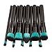 Tinksky Contour Face Cream Makeup Palette with 10pcs Makeup Brushes ,15 Colors (Black+Blue)
