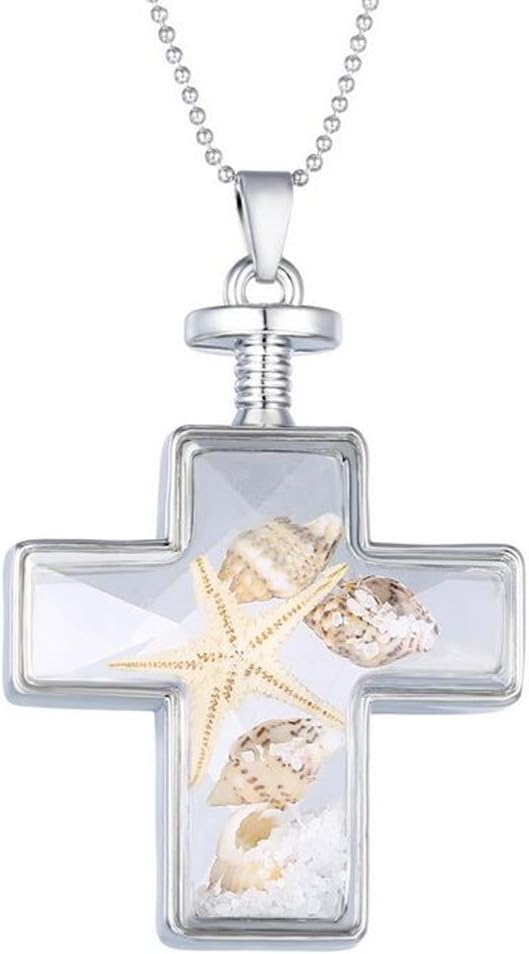 JIAMIN car Charm of The Rear-View Mirror in The Beautiful Double-Sided Transparent Color (Starfish)