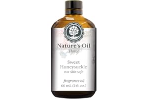 NATURE'S OIL Sweet Honeysuckle Fragrance Oil (60ml) For Diffusers, Candles, Home Scents, Linen Spray
