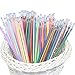 Glitter 48 Gel Pen Refills Neon Fluorescent,40% More Ink than Standard Refills. Non-Toxic, Acid-Free, Lead-Free，48 Gel Pen Refills