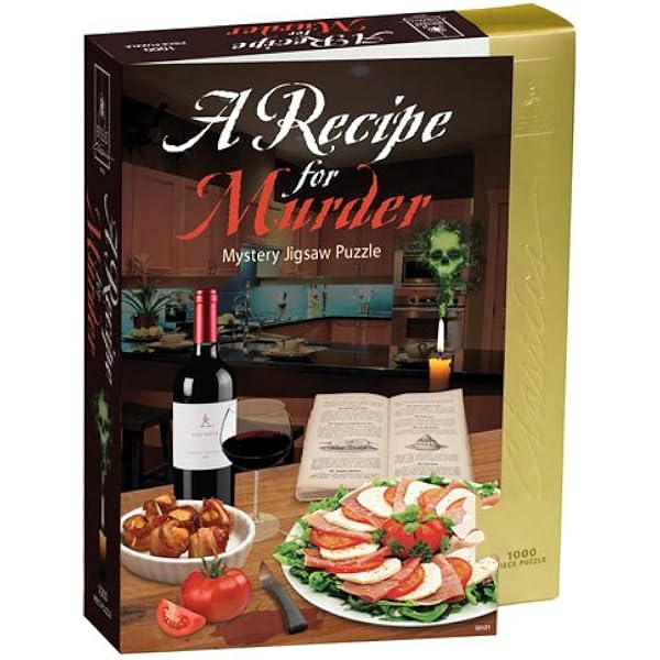 Amazon Com Classic Mystery Jigsaw Puzzle Recipe For Murder Toys Games