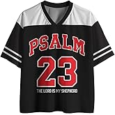 Graphic Tees Summer Novelty Women Men Oversized Psalm Jesus Element Christian Jersey