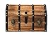 Vintiquewise(TM Large Wooden Pirate Lockable Trunk with Lion Rings