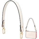 PH PandaHall Genuine Leather Purse Short Bag Strap, Leather Bag Handle Replacement Shoulder Bag Straps for Handbag Bag