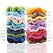 EAONE 20 Colors Hair Scrunchies Knit Elastic Hair Ties Scrunchy Hair Bands Soft Ponytail Holder for Women or Girls, 20 Pieces