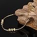 OPK Jewelry 18k Gold Plated Copper Women Anklet Bracelet Chain Lantern Pendant Links Curb Chain Length Adjustable