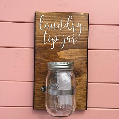 Laundry Room Decor - Keep the change jar